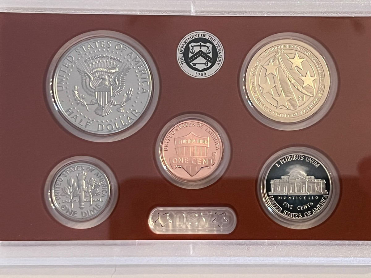 2021 S U.s. Mint 7 Coin Clad Proof Set (21rg), W/ Box/coa - Foto 6