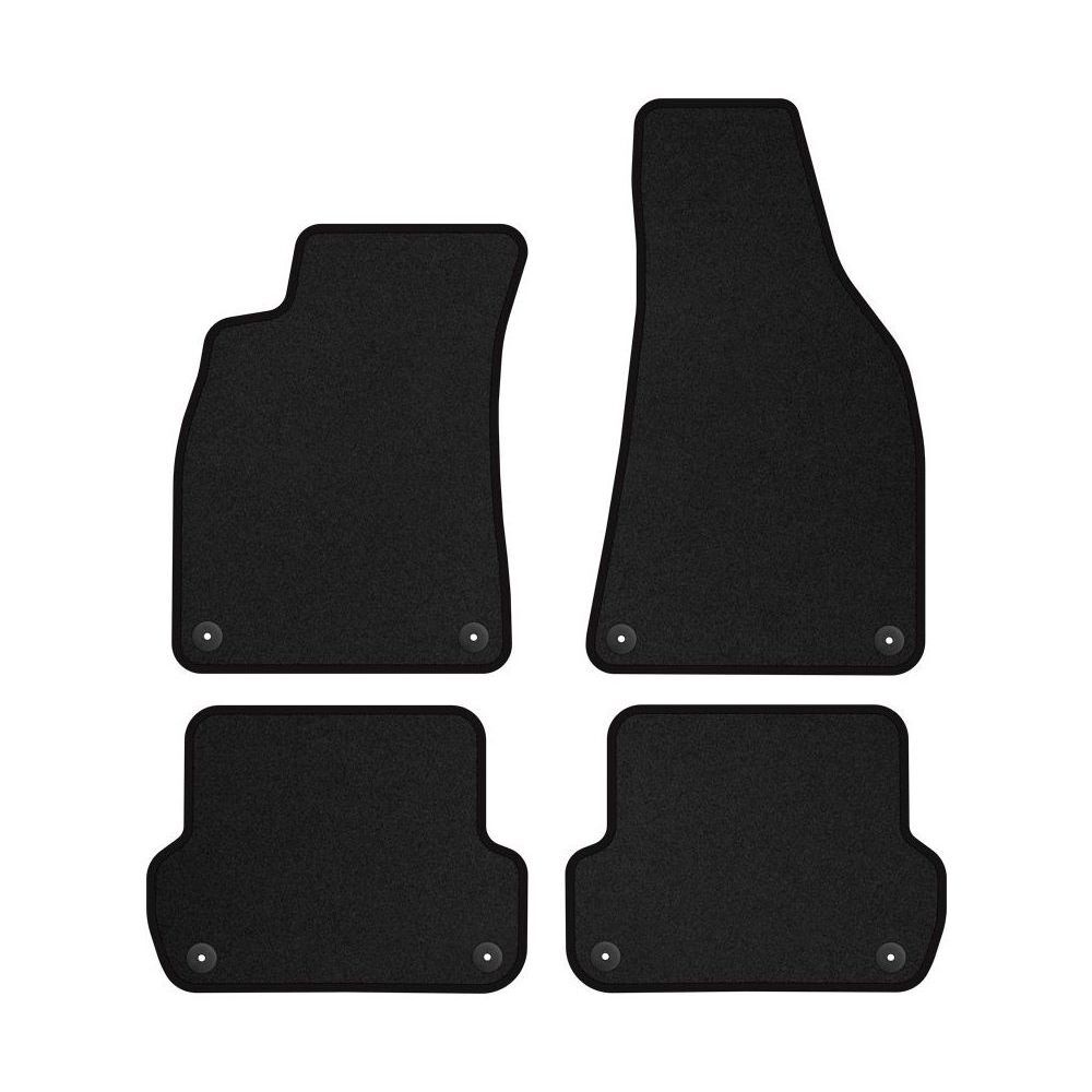 Tapis de sol Audi A4 B7 antidérapants et imperméables en velours noir mat