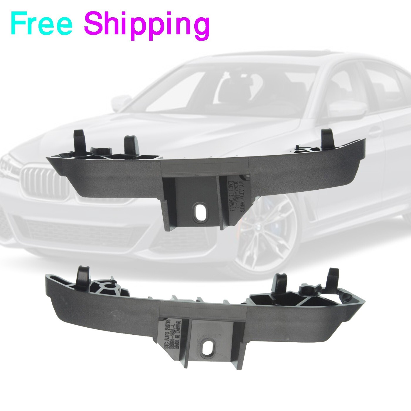 For 2017-2018 BMW 540i xDrive New Bumper Bracket Left, Right, Front Set ...