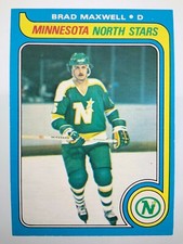 1979-80 Brad Maxwell 231 OPC Minnesota North Stars O-Pee-Chee Hockey Card 0633M
