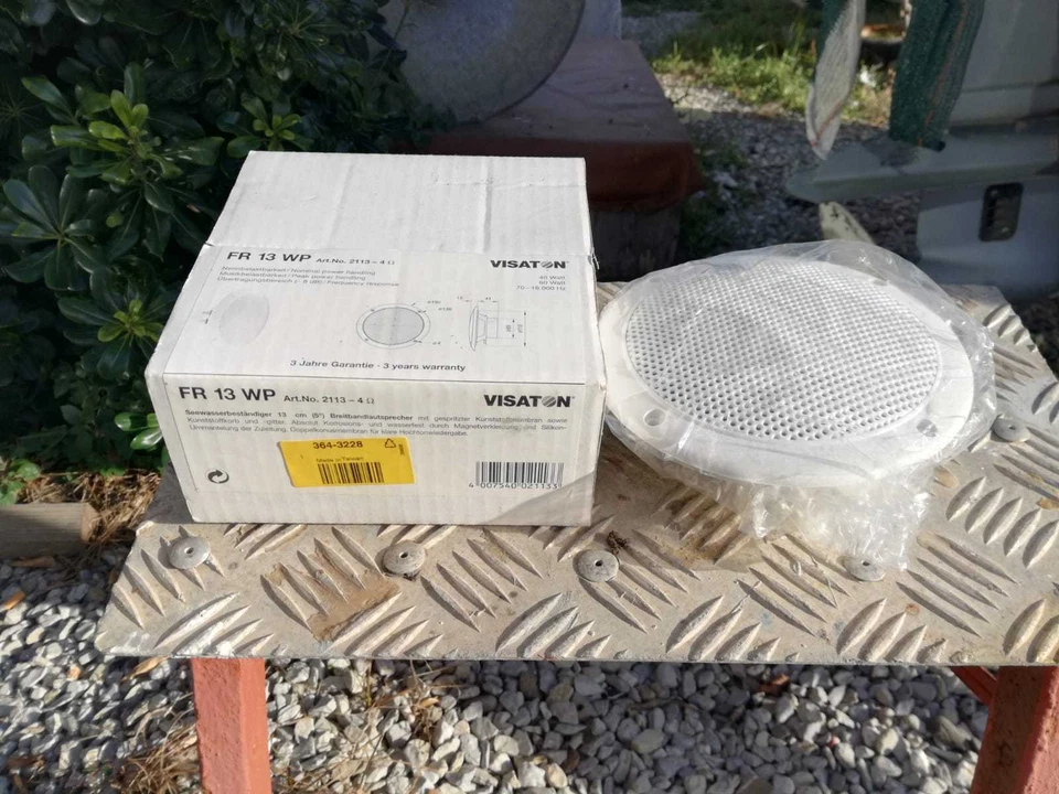 VISATON FR 13 WP ALTOPARLANTE BIANCO IMPERMEABILE NUOVO IP 65 - Immagine 2 di 3