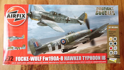AIRFIX A50136 Focke Wulf Fw190A-8 v Typhoon 1B Plastikmodellbausatz im Maßstab 1:72 NEU