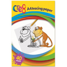 Image of A4 TRACING PAPER Pad Drafting Paper 40 Sheets Ideal for Home School Children
