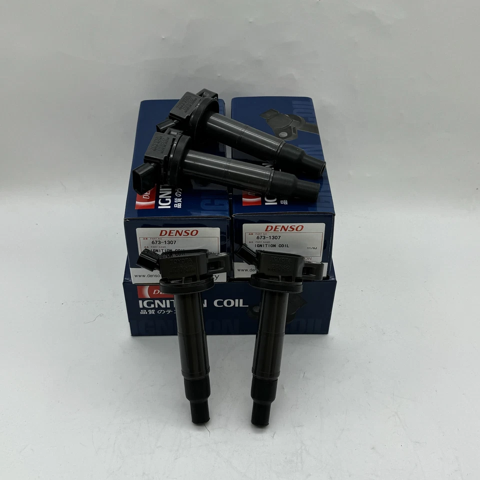 4x Denso Ignition Coils 90919-02244 673-1307 For Toyota Camry Corolla RAV4 - Изображение 2 из 4