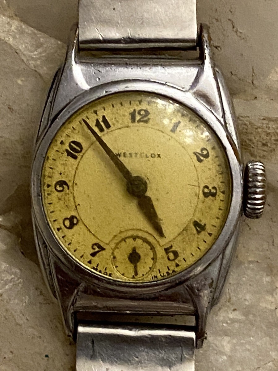 Vintage/Antique Men's Westclox Military Art Deco Watch Repair