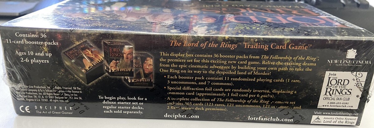 Lord of the Rings TCG LOTR Fellowship of the Ring Booster Box 36 Packs  SEALED | eBay