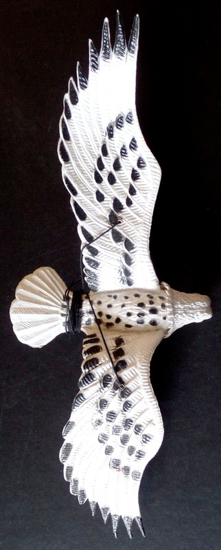 Vintage Plastic White AMERICAN EAGLE Toy with Flexible Wings