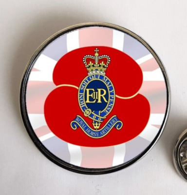 1st Regiment Royal Horse Artillery Poppi lapel pin badge 25mm