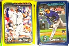 2024 Topps Series 1 Parallels: MISC BLUE BORDER & YELLOW BORDER - Pick from List