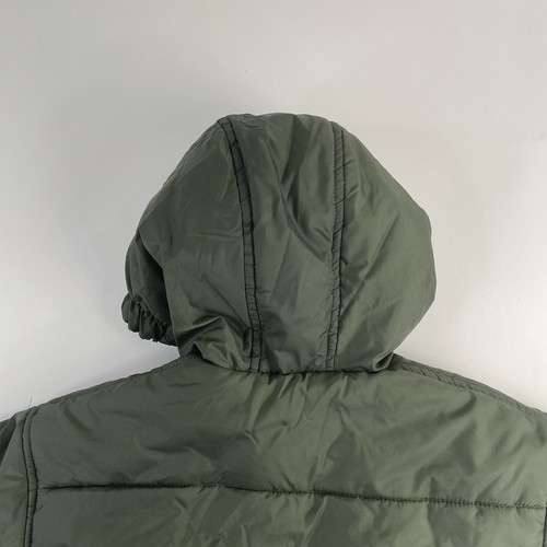 Vintage Starter Jacket Small 8 Youth Olive Green Reversible Full Zip Hoodie Used - Picture 11 of 12