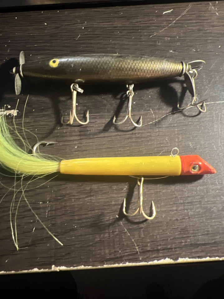 Lote de 2 señuelos de pesca vintage Foto 3 de 3