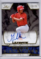 2019 LEAF ULTIMATE SIGNATURES TRE FLETCHER MLB ROOKIE RC AUTO #22/25