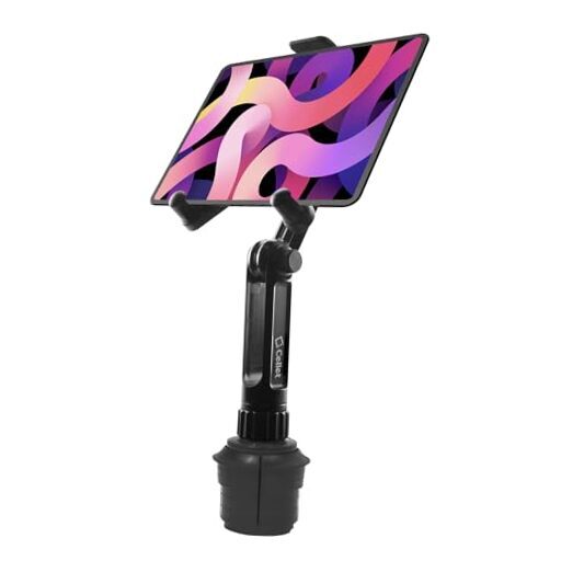 Cup Holder Tablet Mount, Tablet Car Cradle Holder Tablet Holder Height - 13 in