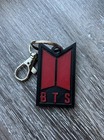 BTS Wings Keychain Black and Red Keyring Lobster Clasp — photo 1