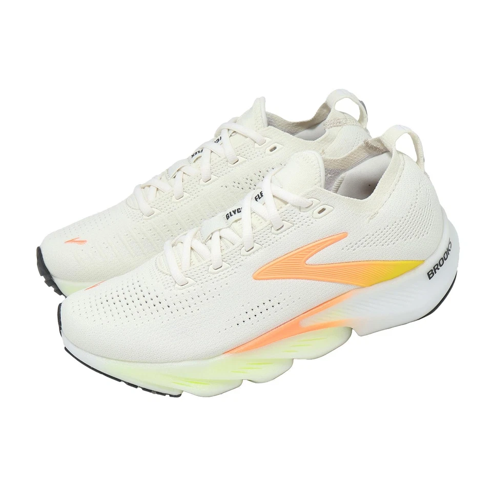 Brooks Glycerin Flex White Peach Nightlife Women Road Running Shoes 1204671B-109 - Photo 1/4