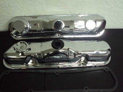 MOPAR 318 340 360 MOPAR PERFORMANCE SMALL BLOCK CHROME VALVE COVERS