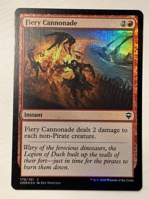 1x Fiery Cannonade FOIL Commander Legends MTG Magic the Gathering NM