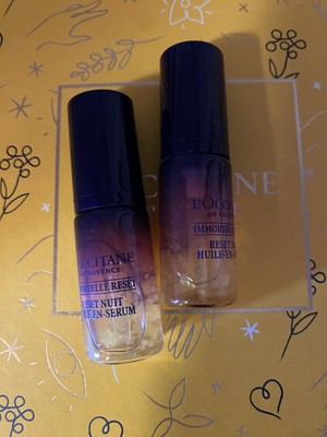 2 x 5 ml L'Occitane Immortelle Reset Nuit Overnight Oil in Serum Huile en