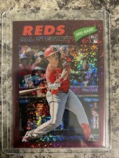 2026 Topps Heritage - Sal Stewart #221 Chrome Burgundy Sparkle Refractor (RC)