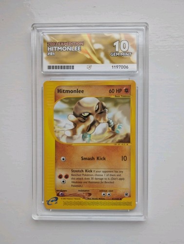 Hitmonlee graded ACE 10 for sale on eBay
