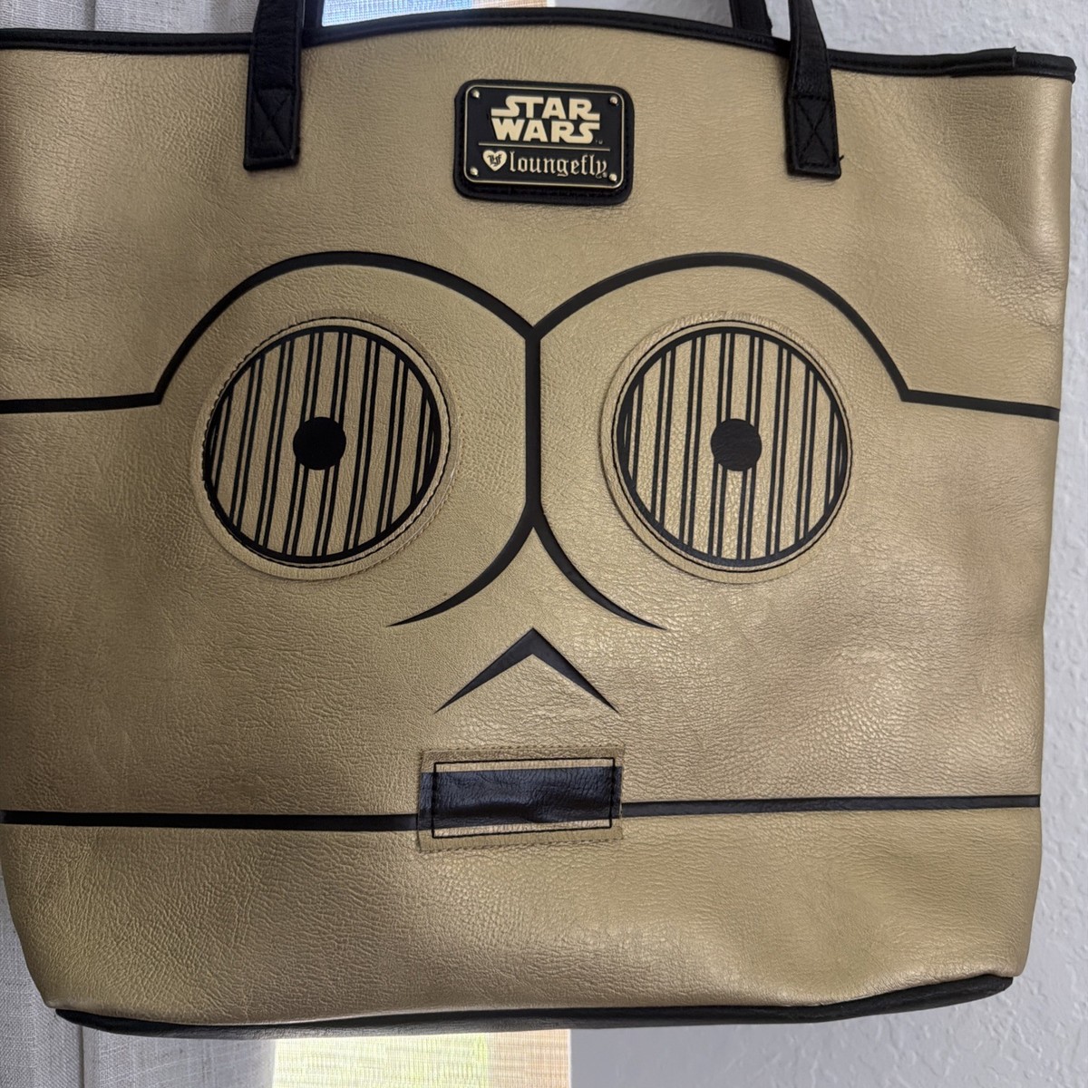 Loungefly Star Wars R2-D2 C-3PO Reversible Tote Bag Droid Disney