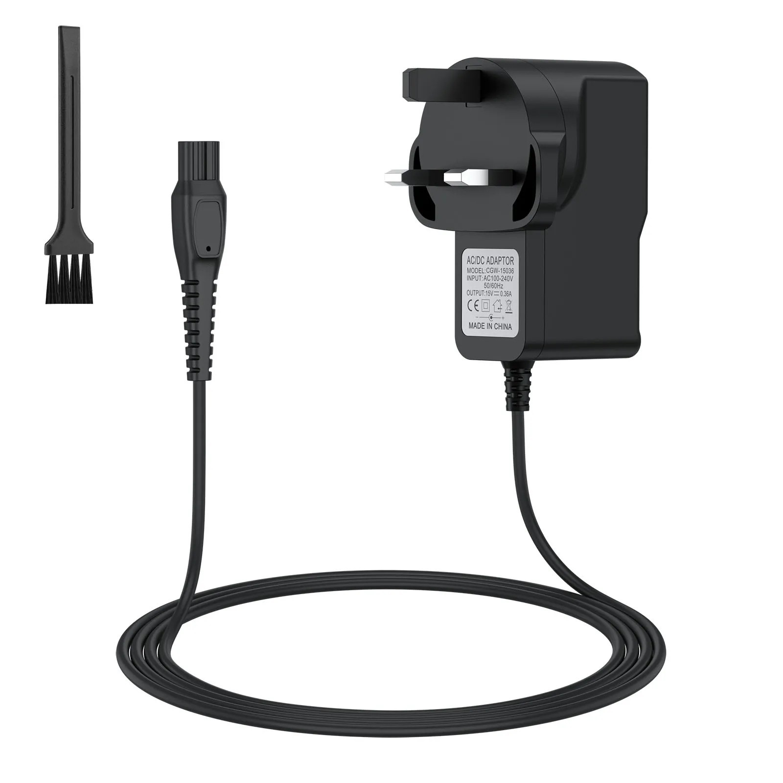 For Philips Shaver Series 3000 HQ8505 15V UK Plug Power Charger Lead Cord AC/DC 3