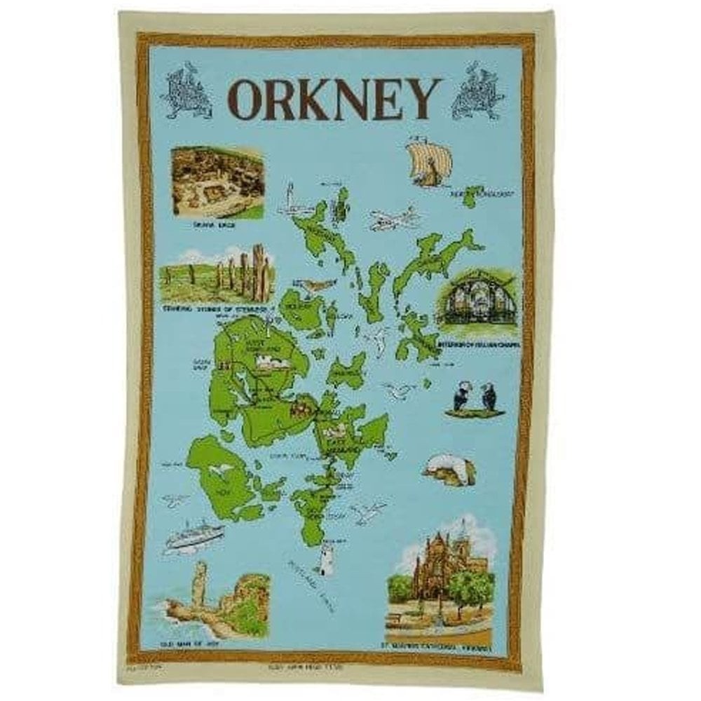 Glen Appin of Scotland Orkney Colour Tea Towel TT0526