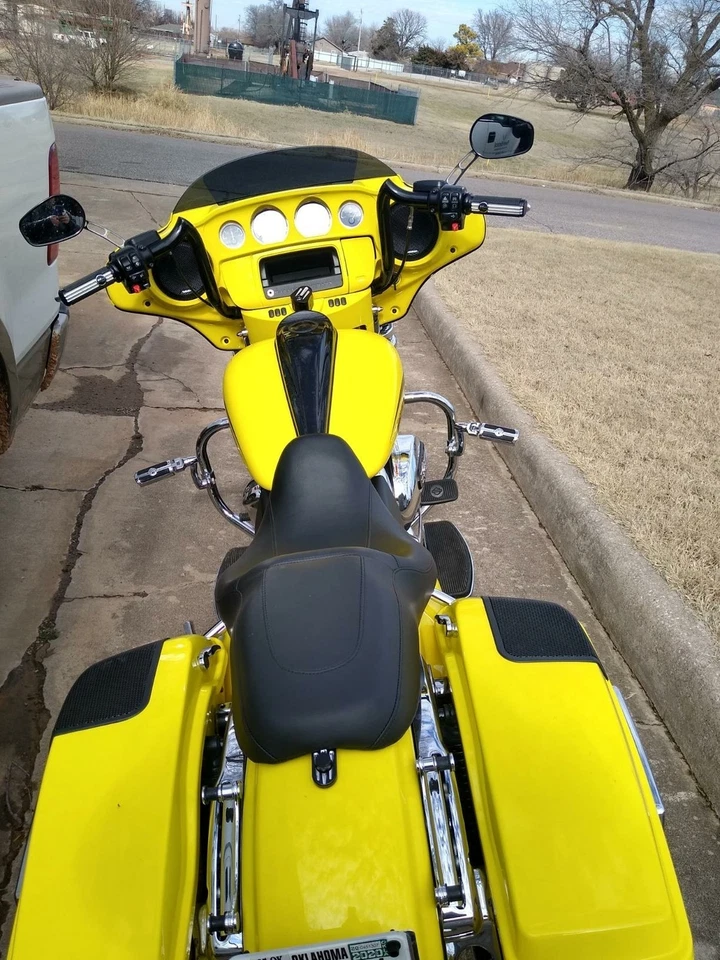 Espejos retrovisores negros para motocicleta Harley Davidson Heritage Softail Classic FLSTC Foto 2 de 4