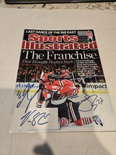 Dan Carcillo - Blackhawks - Autographed Sports Illustrated  5 Signatures