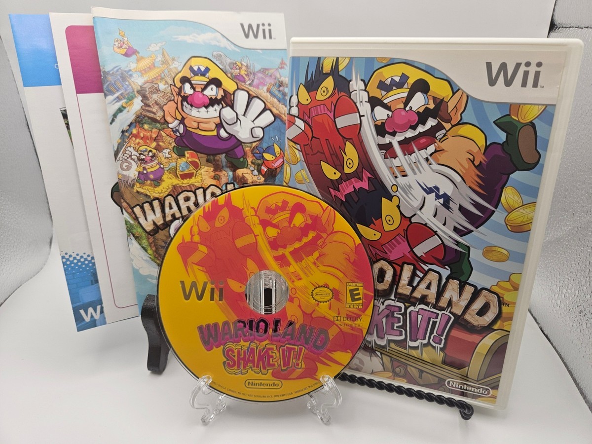 Wario Land Shake It Nintendo Wii Complete Complete CIB w/ Inserts
