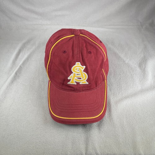 Gorra deportiva Arizona State Sun Devils Legacy para hombre ajustable granate dorado - Imagen 6 de 10