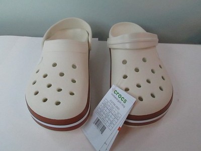 Crocs Unisex Adult Crocband Gum Clog, Tan Men  8  Women 10  212756-2MD  New