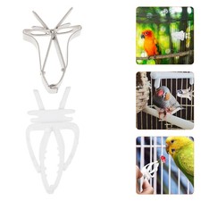 4 Pcs Bird Fruit Holder Parrot Feeding Clamp Food Accessories Tools