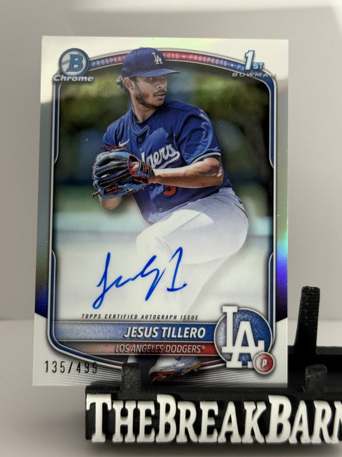 2025 Bowman Chrome Refractor 1st AUTO JESUS TILLERO DODGERS! /499