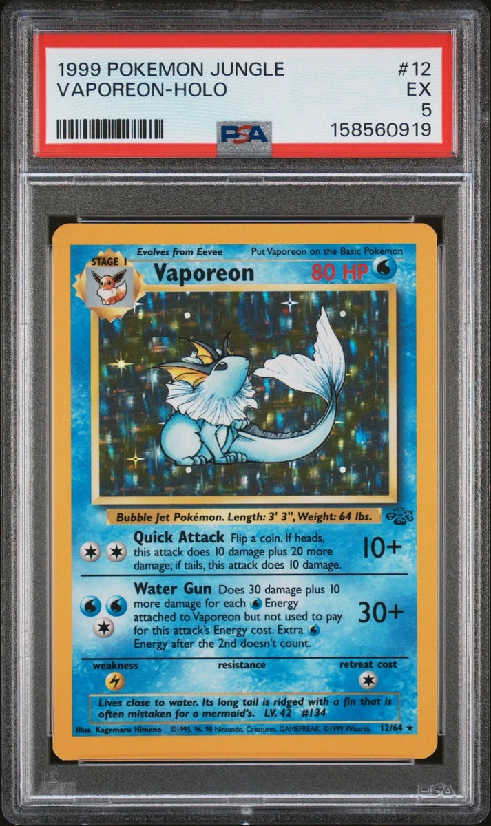 Pokémon TCG Holo Rare Grade 5 Individual Collectible Card Game