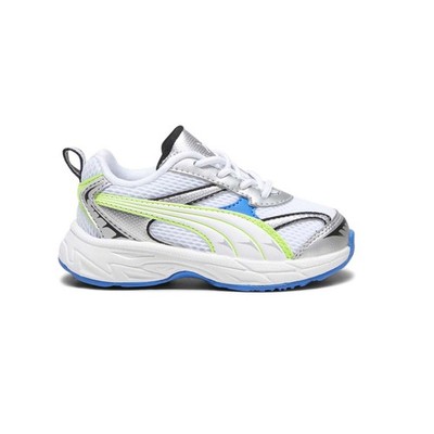 PUMA Morphic Lace Up  Toddler Boys Silver, White Sneakers Casual Shoes 39379401