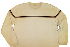 Vtg CARLO GRUBER Nordic SWEATER 100 Wool RETRO 70s Style Size 50 L/XL Skiing
