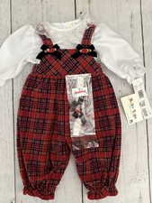 NWT Baby Girl 3 Piece Outfit From baby Togs Size 3-6 Months. Red Plaid Vtg
