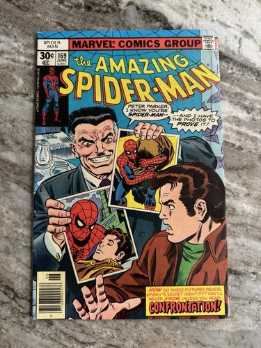 Amazing Spider-Man #169 Stan Lee Cameo Newsstand 1977 VF 🔥🕷️