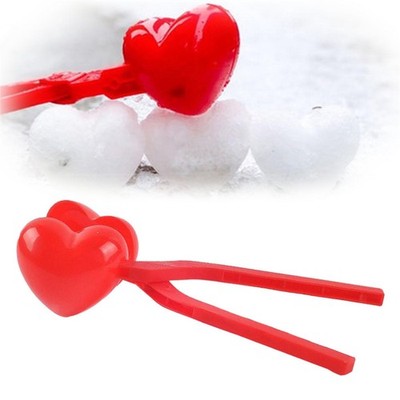 Herzform Schneeball Maker Klemmen Schnee machen Sand Ton Form Spielzeug