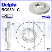 Bremsscheibe Vorderachse FüR Ford Tourneo Custom V362 Bus Transit Kasten V363