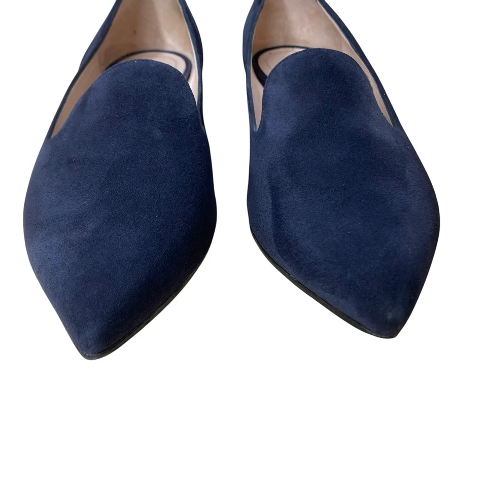 Mocasines Nicholas Kirkwood Tinta Azul Gamuza Casati Perla Talla 36.5 Foto 4 de 4