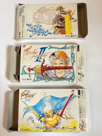 Complete Japanese Final Fantasy I II III 1 2 3 Nintendo Famicom NES NTSC-J