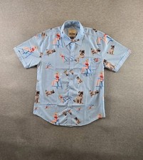 RSVLTS x The Sandlot Shirt Mens M Blue Wendy Peffercorn & The Beast Short Sleeve