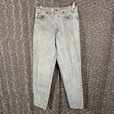 Vintage Levi's 550 Gray Acid Wash Jeans Made in USA W32 L32 Tapered Leg 80s 90s