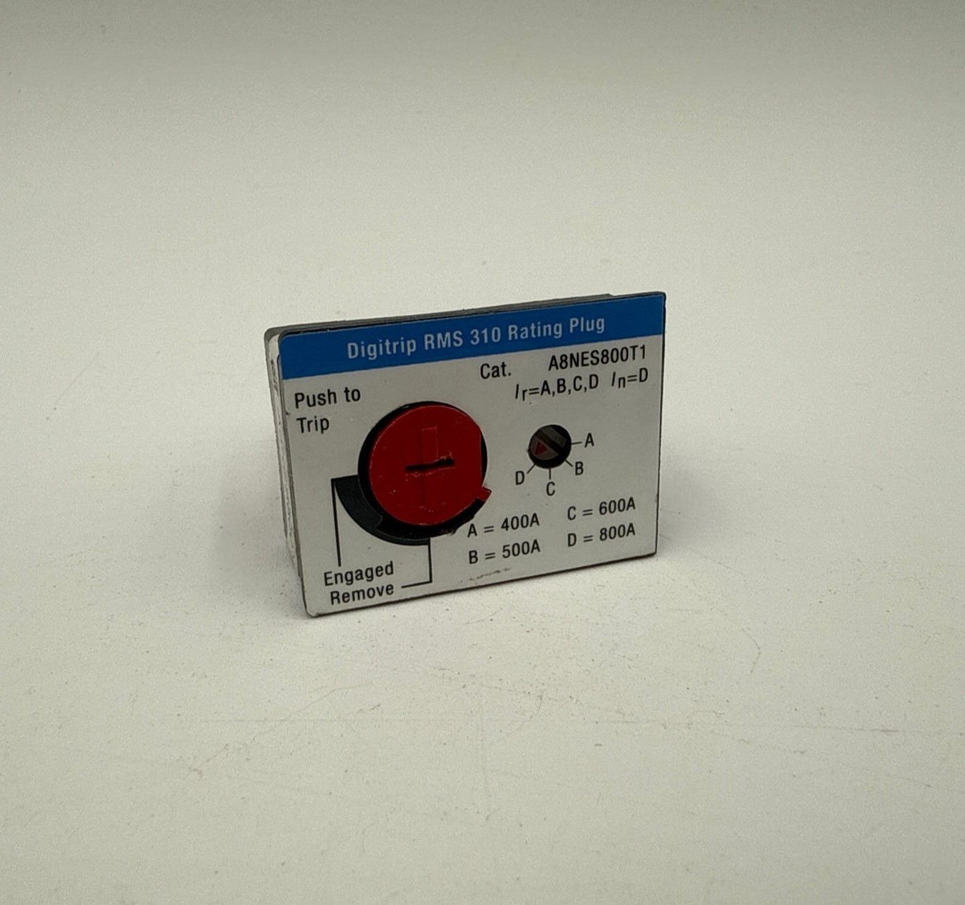 Eaton A8NES800T1 800 Amp Digitrip RMS 310 Rating Plug 800A Adjustable