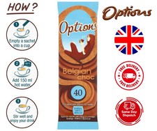 Options Belgian Hot Chocolate Sachet - Creamy Instant Drink - Buy More Save More