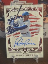 2025 Panini Boys Of Summer America's Best Auto SP Ruben Sierra Rangers /75 🔥