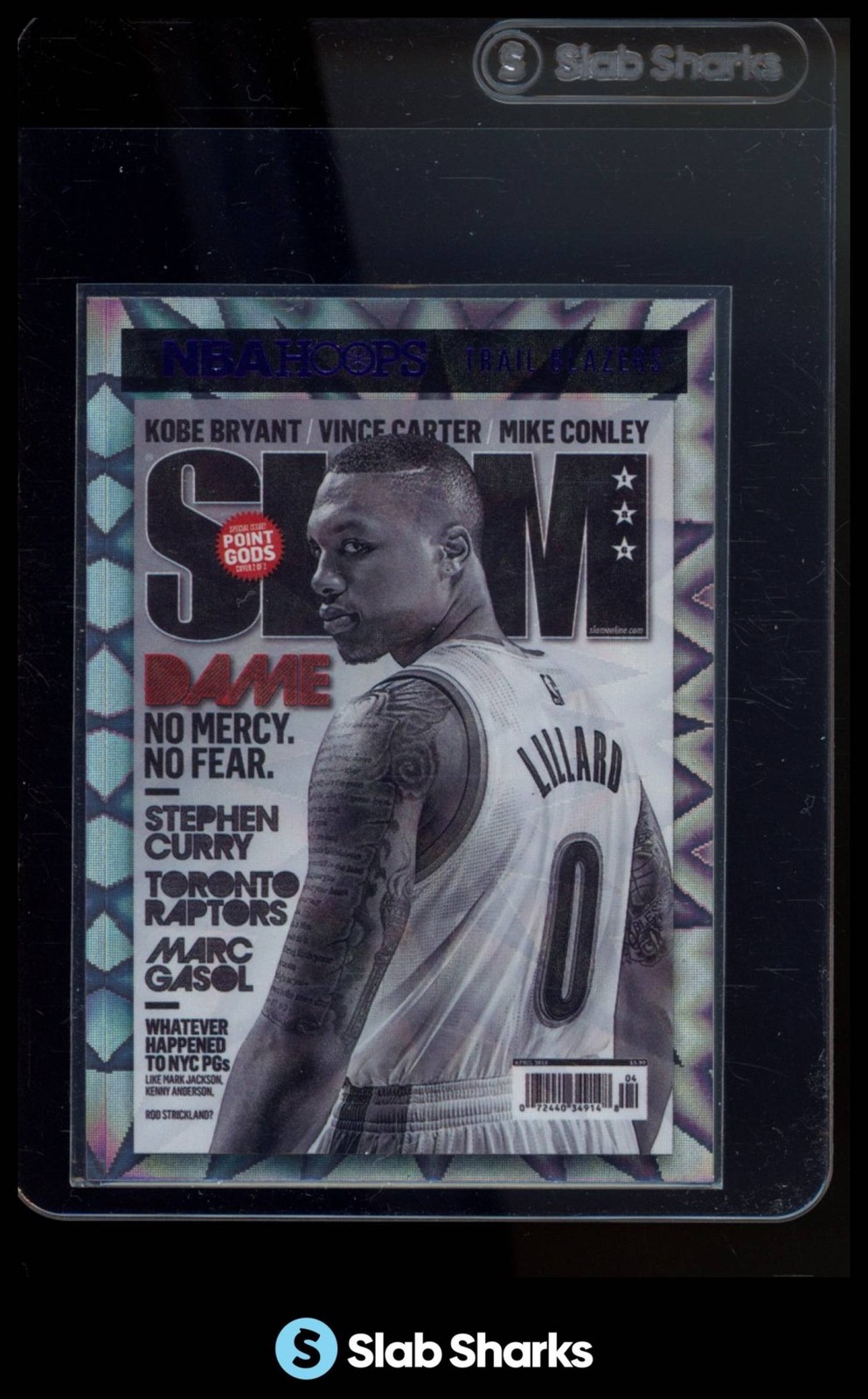 2020 PANINI HOOPS #16 DAMIAN LILLARD SLAM HOLO