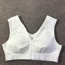 Tommie Copper Sports Bra Womens 2XL Zip Front Shoulder Support Activewear Gym